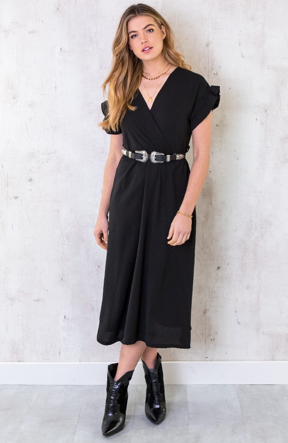 St. Tropez Kleid Midi Schwarz, Shoparchiv, Foto 2