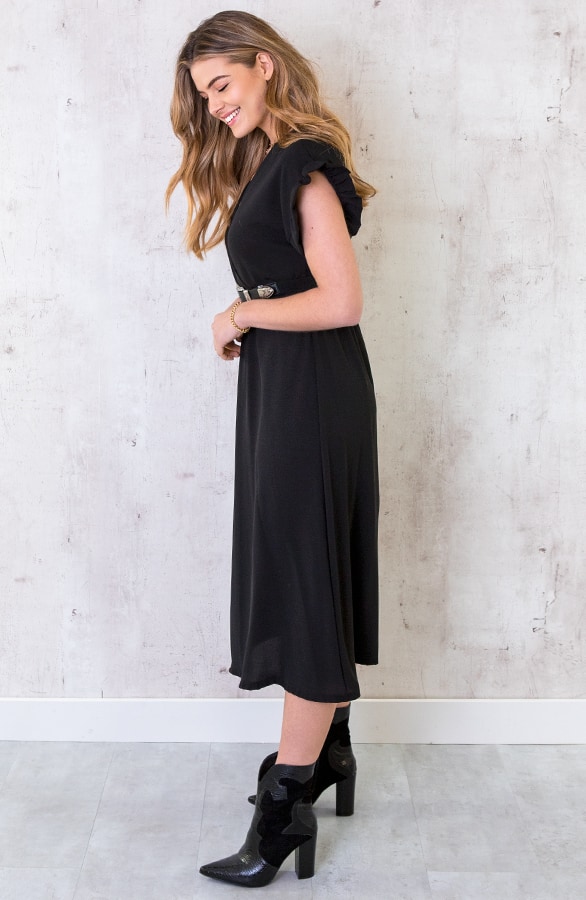 St. Tropez Kleid Midi Schwarz, Shoparchiv, Foto 3