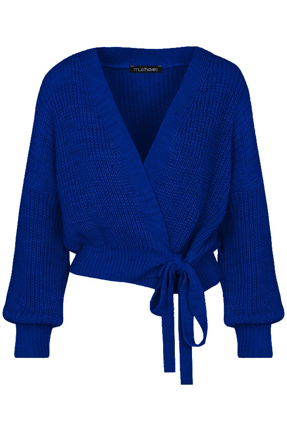 Strik Vest Gebreid Kobalt – shoparchief, foto 7