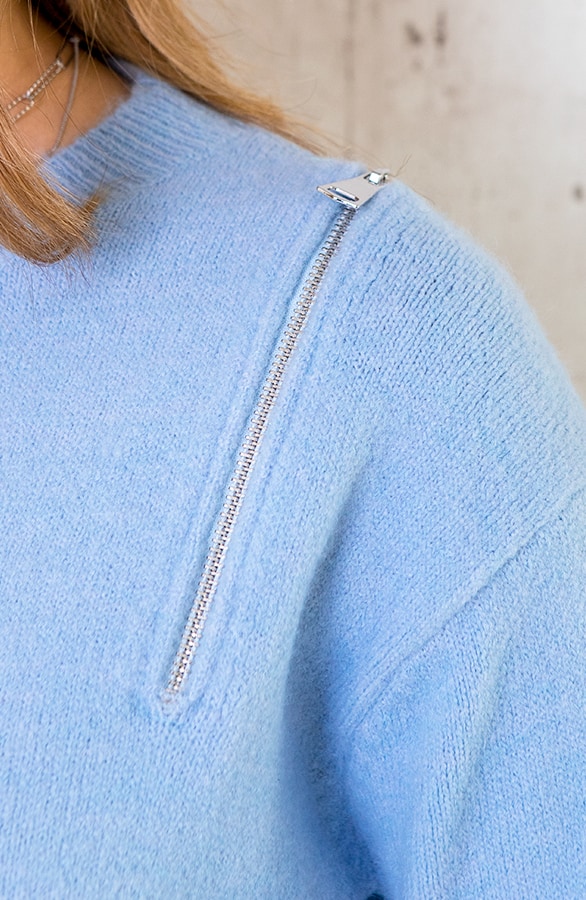 Zip Trui Blauw – shoparchief, foto 4