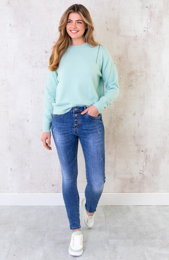 Zip Trui Mint – shoparchief, foto 3