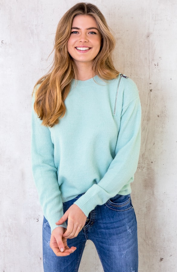 Zip Trui Mint – shoparchief