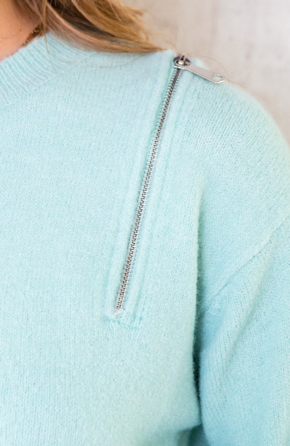 Zip Trui Mint – shoparchief, foto 4
