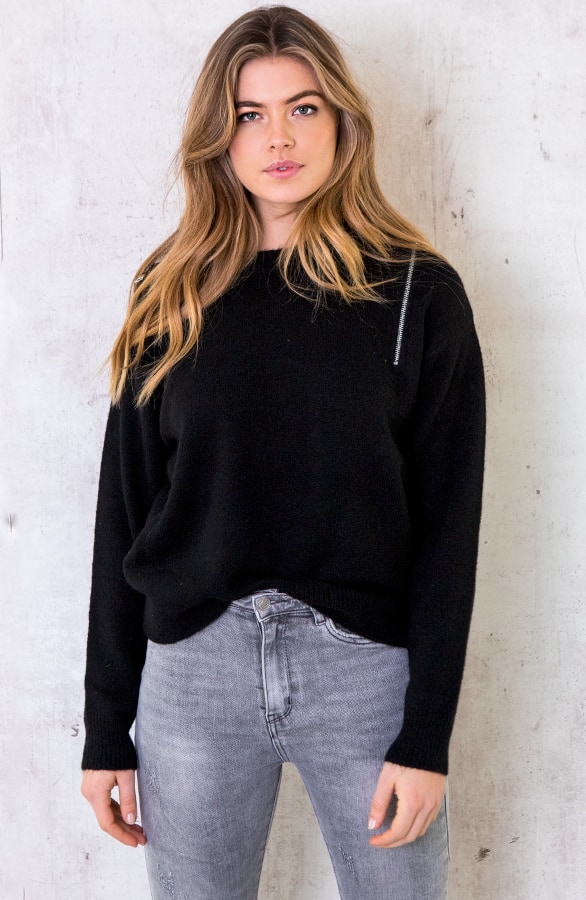 Zip Trui Zwart – shoparchief