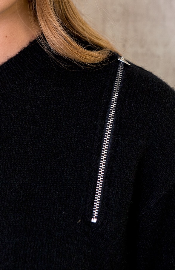 Zip Trui Zwart – shoparchief, foto 6