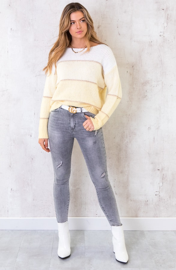 Banen Trui Gebreid Geel – shoparchief, foto 5