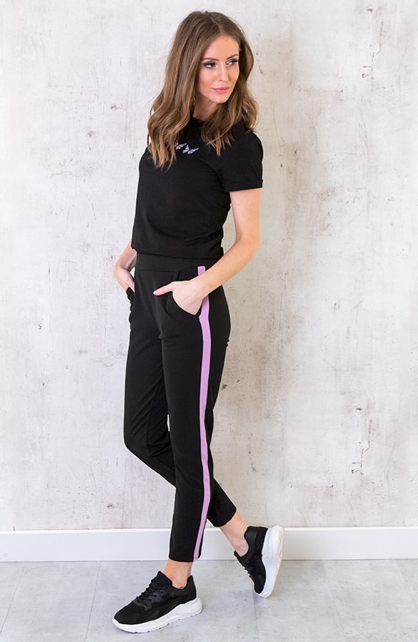 Broek Met Bies Lila – shoparchief, foto 6