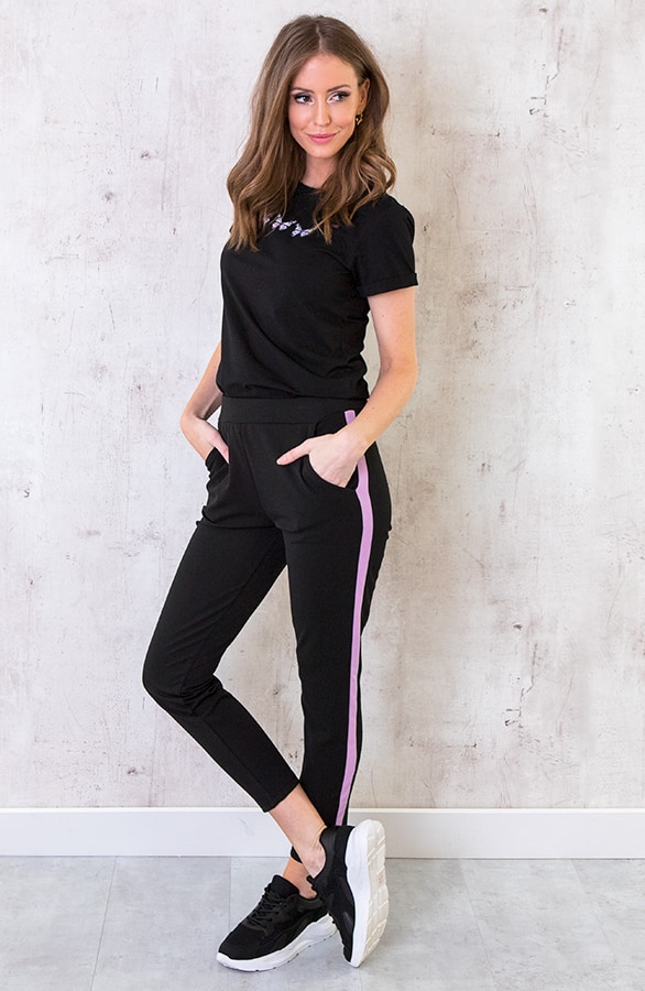 Broek Met Bies Lila – shoparchief, foto 2