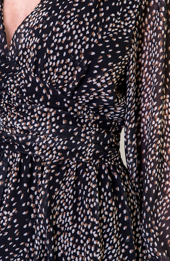Cheetah Jurk Dames Zwart – shoparchief, foto 4