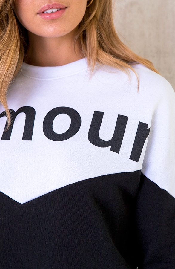 Comfy Sweater Amour Zwart – shoparchief, foto 4