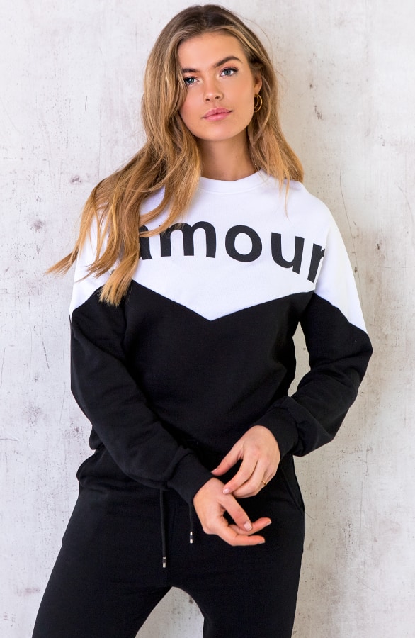 Comfy Sweater Amour Zwart – shoparchief, foto 3