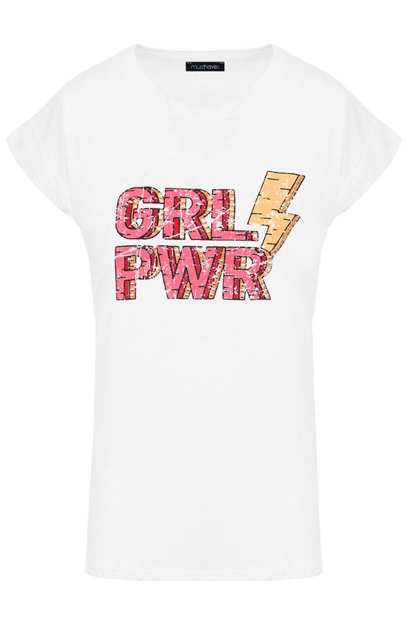 Girl Power Top Loose Fit Roze – shoparchief