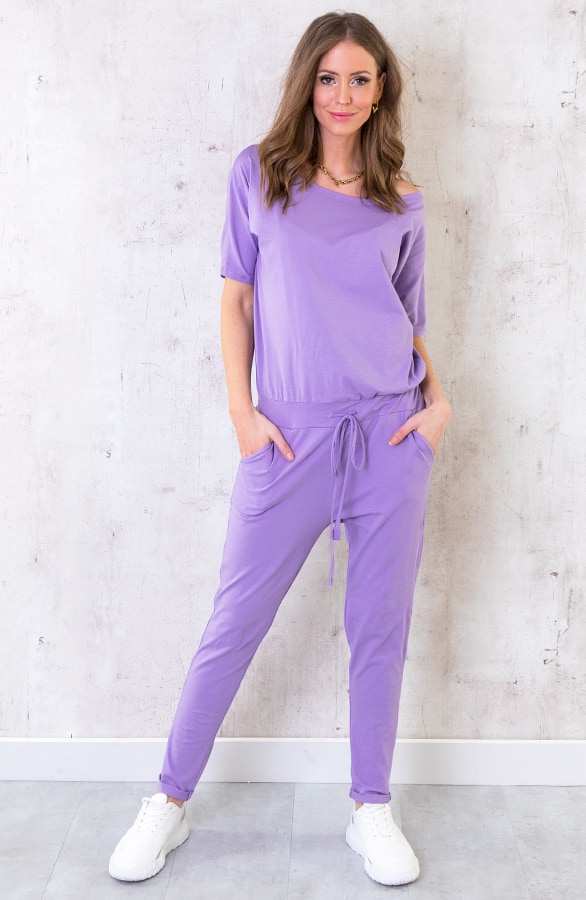 Jumpsuit Basic Lila – shoparchief