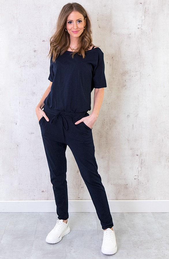 Jumpsuit Basic Marine – shoparchief, foto 5