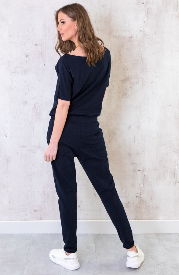 Jumpsuit Basic Marine – shoparchief, foto 3
