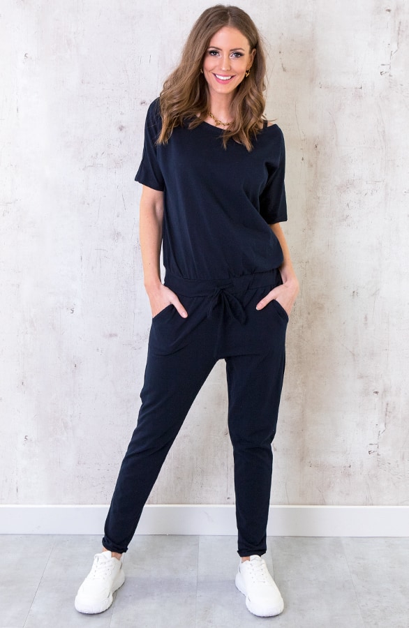 Jumpsuit Basic Marine – shoparchief, foto 2