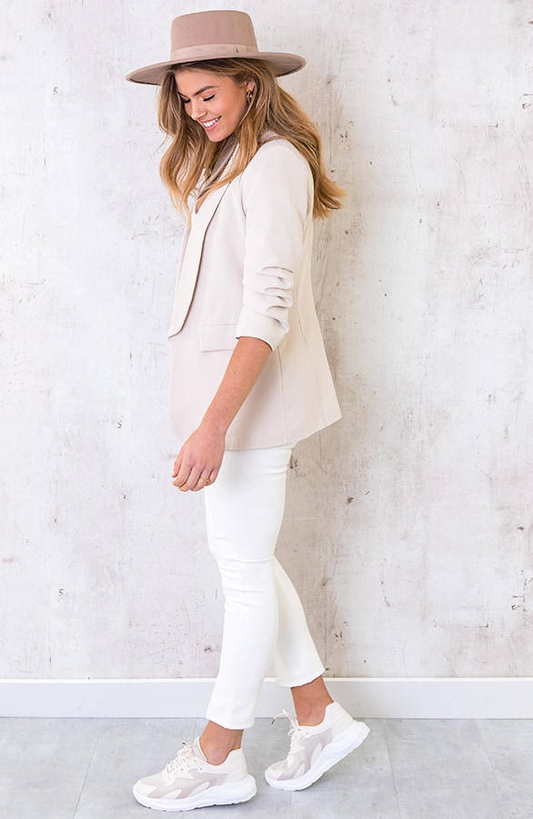 Leather Pants Split White – shoparchief, foto 3