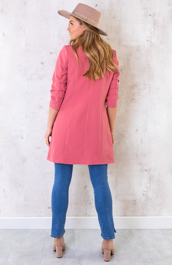 Long Blazer Limited Dust Koraal – shoparchief, foto 3