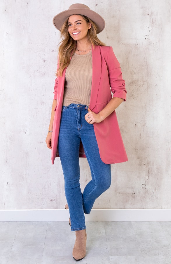 Long Blazer Limited Dust Koraal – shoparchief, foto 6