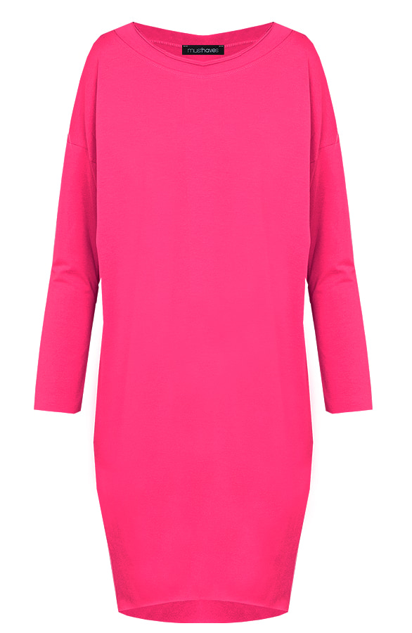 Oversized Comfy Tuniek Fuchsia – shoparchief