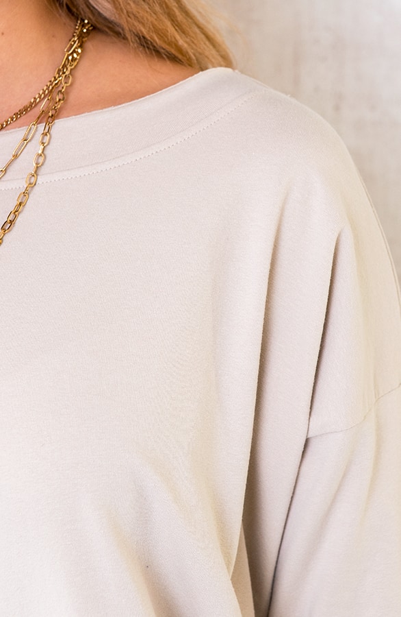 Oversized Comfy Tuniek Beige – shoparchief, foto 5