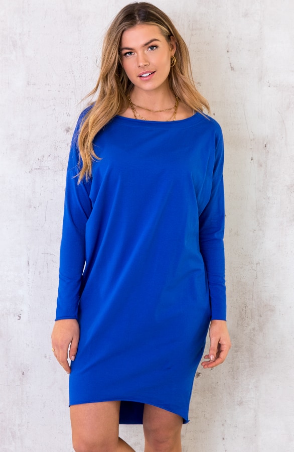 Oversized Comfy Tuniek Kobalt – shoparchief