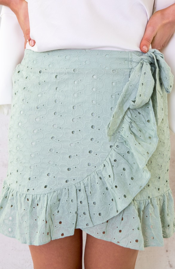 Overslag Rok Katoen Mint – shoparchief