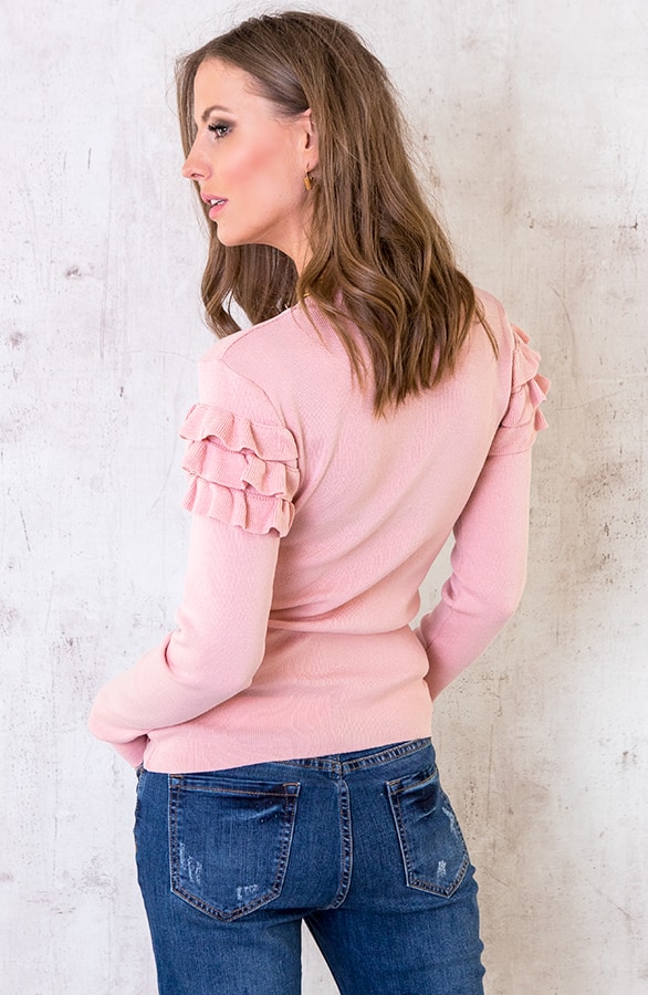 Ruches Top Pastel Roze – shoparchief, foto 3