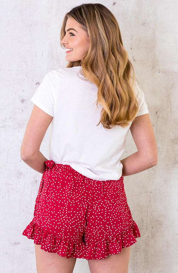 Skort Met Stippen Rood – shoparchief, foto 6