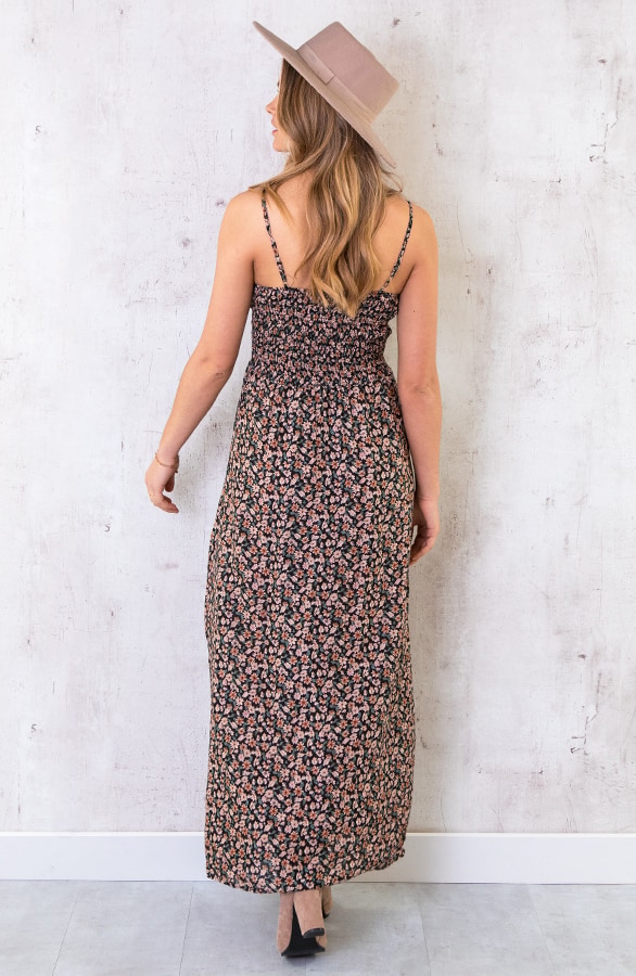 Spaghetti Maxi Jurk Bloemen – shoparchief, foto 12