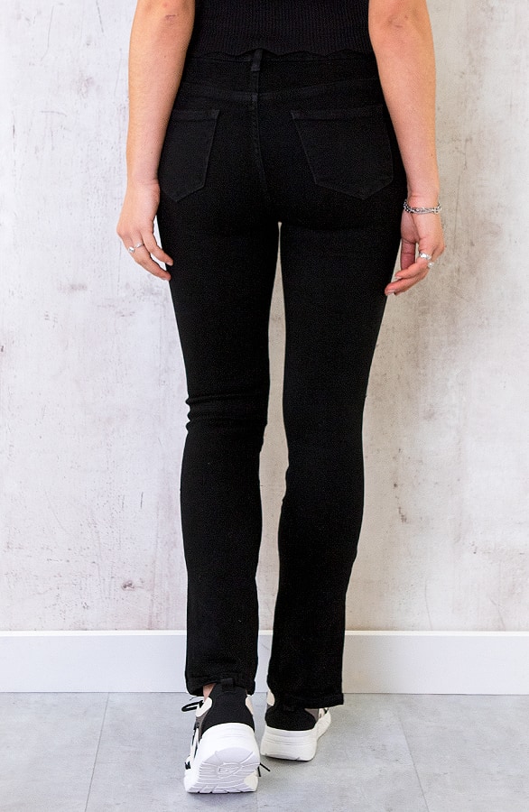Split Jeans Zwart – shoparchief, foto 4