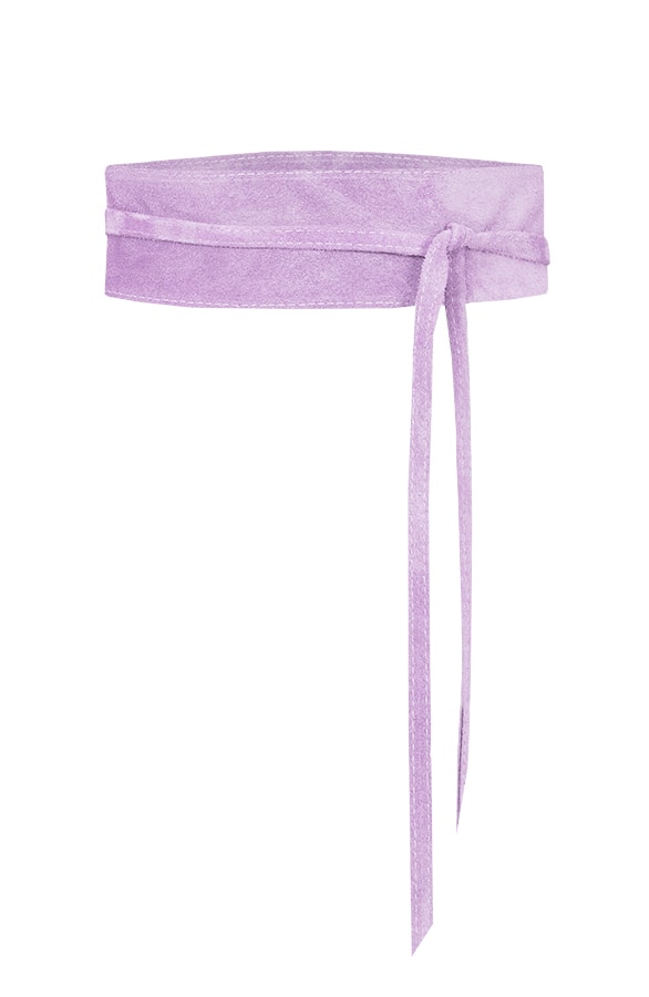 Suede Wikkelriem Lila – shoparchief