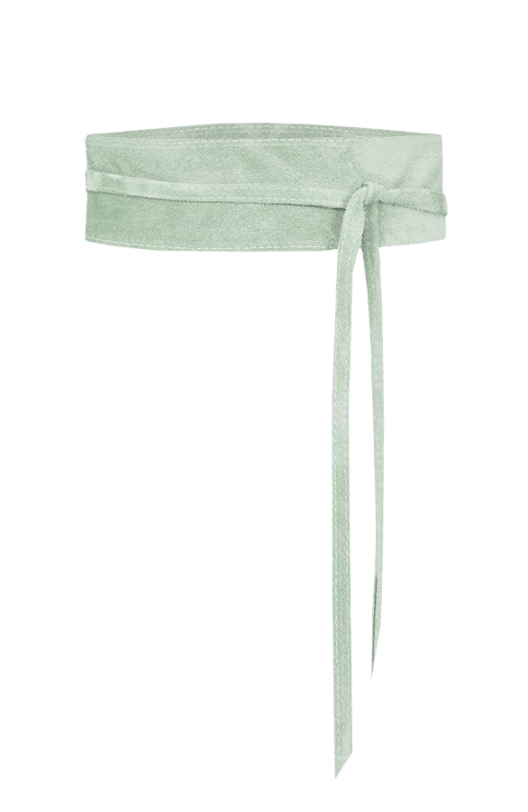 Suede Wikkelriem Mint – shoparchief