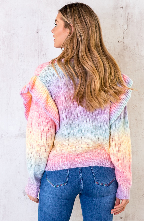 Tie Dye Ruffle Vest Pastel – shoparchief, foto 9