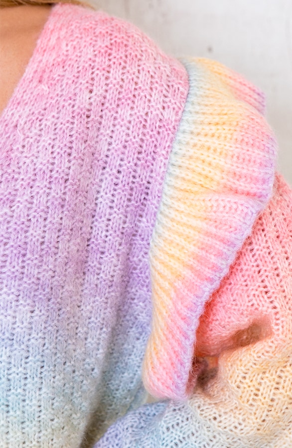 Tie Dye Ruffle Vest Pastel – shoparchief, foto 4