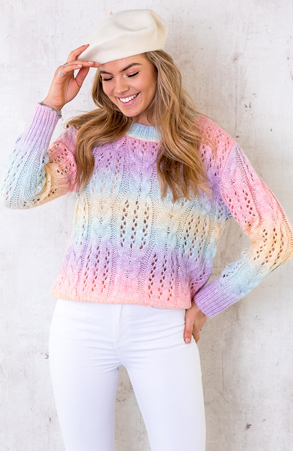 Tie Dye Trui Gehaakt Pastel – shoparchief, foto 6