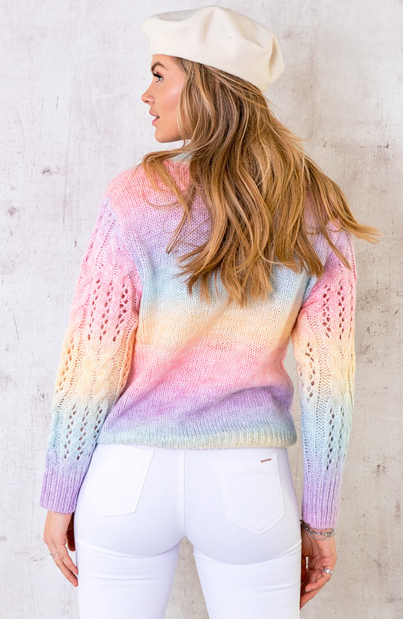 Tie Dye Trui Gehaakt Pastel – shoparchief, foto 5