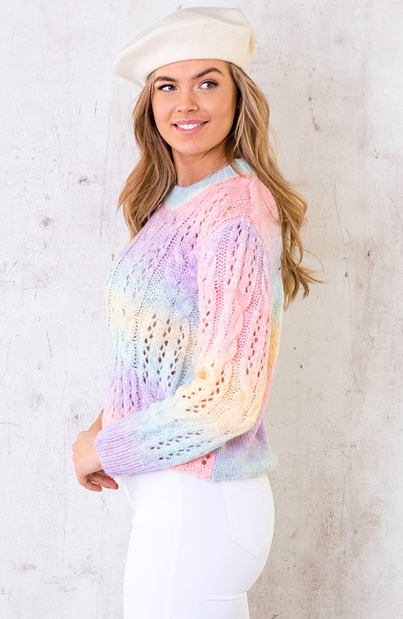 Tie Dye Trui Gehaakt Pastel – shoparchief, foto 4