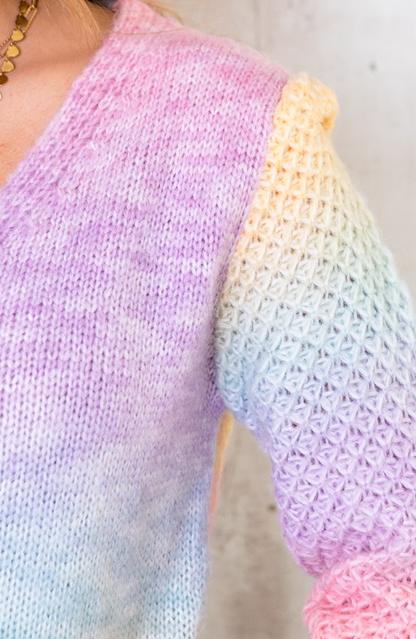 Tie Dye Vest Met Patroon Pastel – shoparchief, foto 5