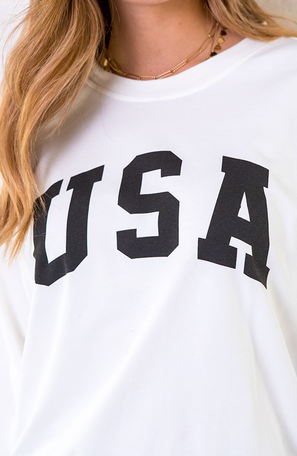 USA Sweater Dames Offwhite – shoparchief, foto 3