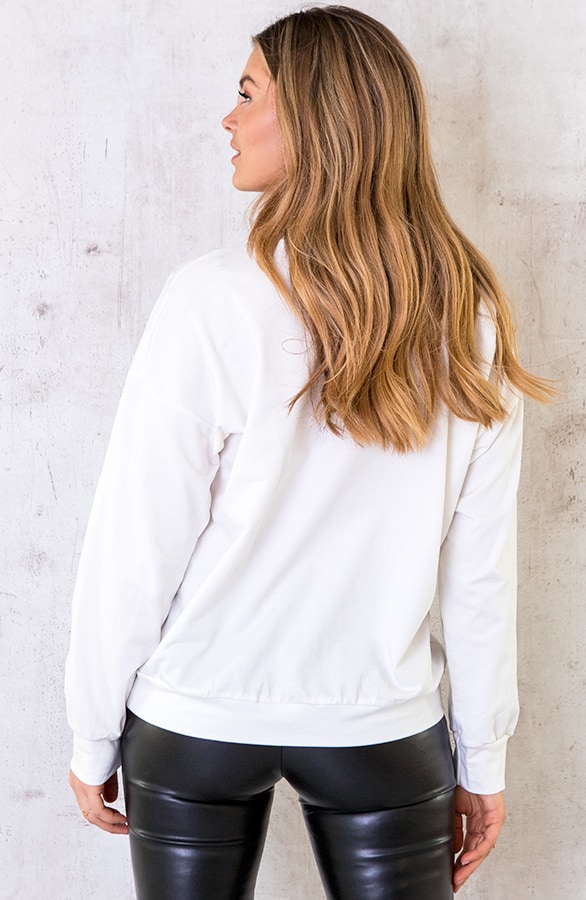 USA Sweater Dames Offwhite – shoparchief, foto 4