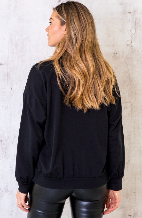 USA Sweater Dames Zwart – shoparchief, foto 5