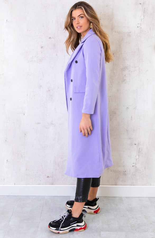 Ultra Long Blazer Lila – shoparchief, foto 3