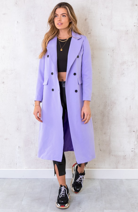Ultra Long Blazer Lila – shoparchief