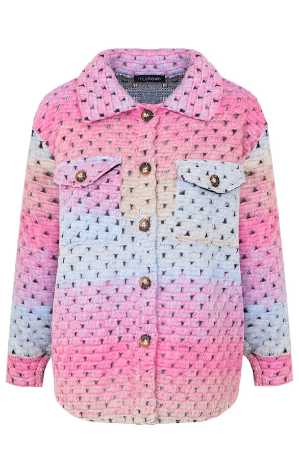 Tie Dye Woven Jacket Fuchsia – shoparchief