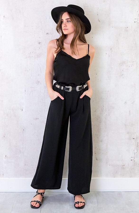 Bali Palazzo Pants 7/8 Zwart – shoparchief, foto 2