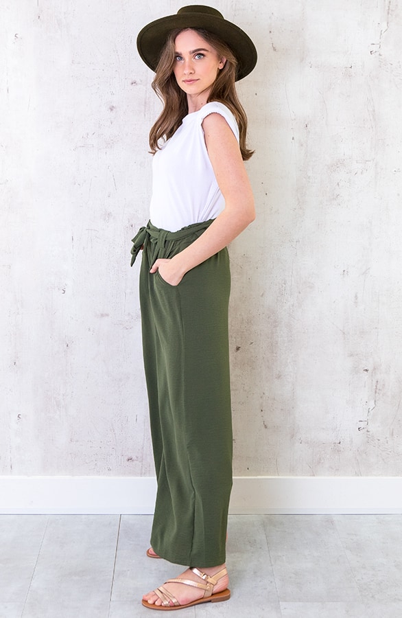 Bali Palazzo Pants 7/8 Army – shoparchief, foto 3