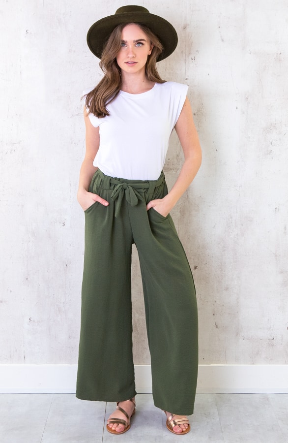 Bali Palazzo Pants 7/8 Army – shoparchief, foto 2