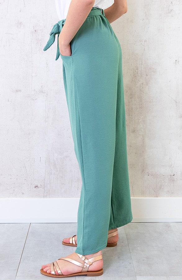 Bali Palazzo Pants 7/8 Dust Mint – shoparchief, foto 3