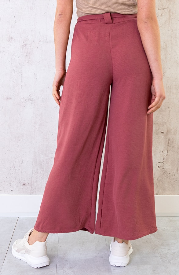 Bali Palazzo Pants 7/8 Dust Pink – shoparchief, foto 4